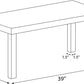Ameriwood Home Parsons Modern Coffee Table, White