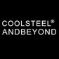 Mens Steel Wolf Head Open Cuff Bangle Bracelet Inlaid with Black Leather Elastic Adjustable