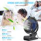 USB Powered Clip on Fan, 6 Inch Portable Fan with Cord, 3 Speeds Strong Airflow, Small Fan with Sturdy Clamp, Quiet Personal Desk Fan & Clip Fan