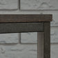 Curiod Metal Frame Sofa Console Table, Smoked Oak Finish