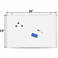 36 X 24 Inch Dry Erase Magnetic Whiteboard Wall Hanging Board White Board
