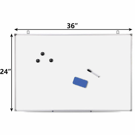 36 X 24 Inch Dry Erase Magnetic Whiteboard Wall Hanging Board White Board