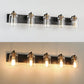 5 Lights Vintage Wall Lighting over Mirror Bathroom Vanity Light Fixtures Thick Globes 8580 Lights