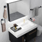 Bathroom Towel Bar Sets Matte Black 4-Piece Bathroom Hardware Set Stainless Steel Bath Accessories Kit. Wall Mounted,23.6 Inch