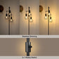 Industrial Floor Lamp, Dimmable Farmhouse Standing Lamp for Living Room, Sturdy Base, Rustic Tall Tree Reading Lamps Home Decor for Bedroom, Office, Black (3 LED Edison Bulbs Included)