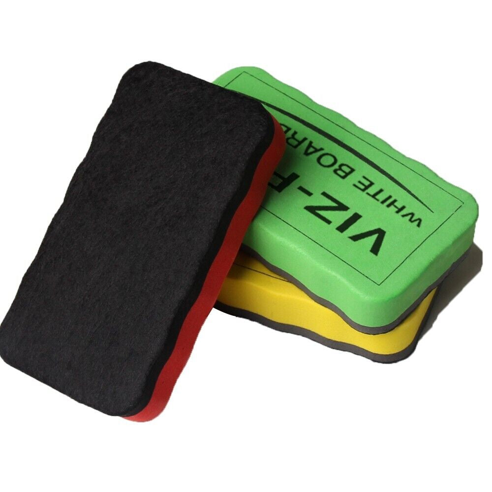 3 Pcs VIZ-PRO Magnetic Eraser for Whiteboard Dry Erase Board Marker Erasers