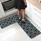 Kitchen Rug Set, 2 Pc. Set, Decorative and Modern Area Floor Runners, Soft, Absorbent, and Washable with Non-Skid Backing, Plush Small and Large Mats