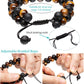 Adjustable Lava Rock Stone Essential Oil Diffuser Bracelet Braided Rope Stone Yoga Beads Bracelets for Men Women