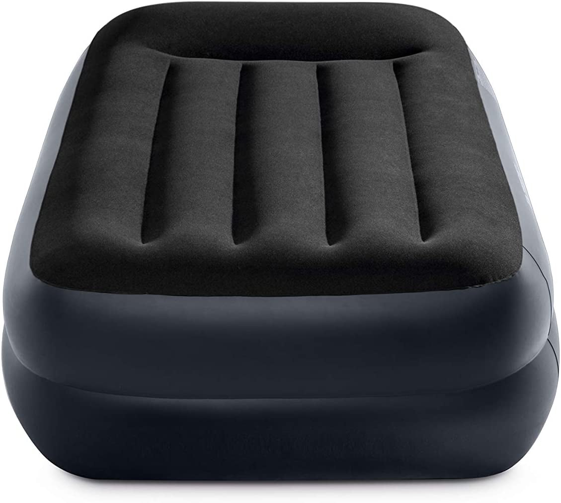 Dura-Beam Series Pillow Rest Raised Air Mattress with Internal Pump