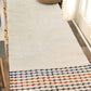 MOTINI Hand Woven Cotton Runner Rug 2' X 6', Knotted Bohemian Accent Throw Rug with Tassels, Natural Color Textured Runner Rug for Bedroom,Living Room,Laundry Room