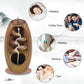 Ceramic Backflow Incense Holder Incense Burner Waterfall, with 120 Backflow Incense Cones & 30 Incense Stick, Aromatherapy Ornament Home Decor, Brown