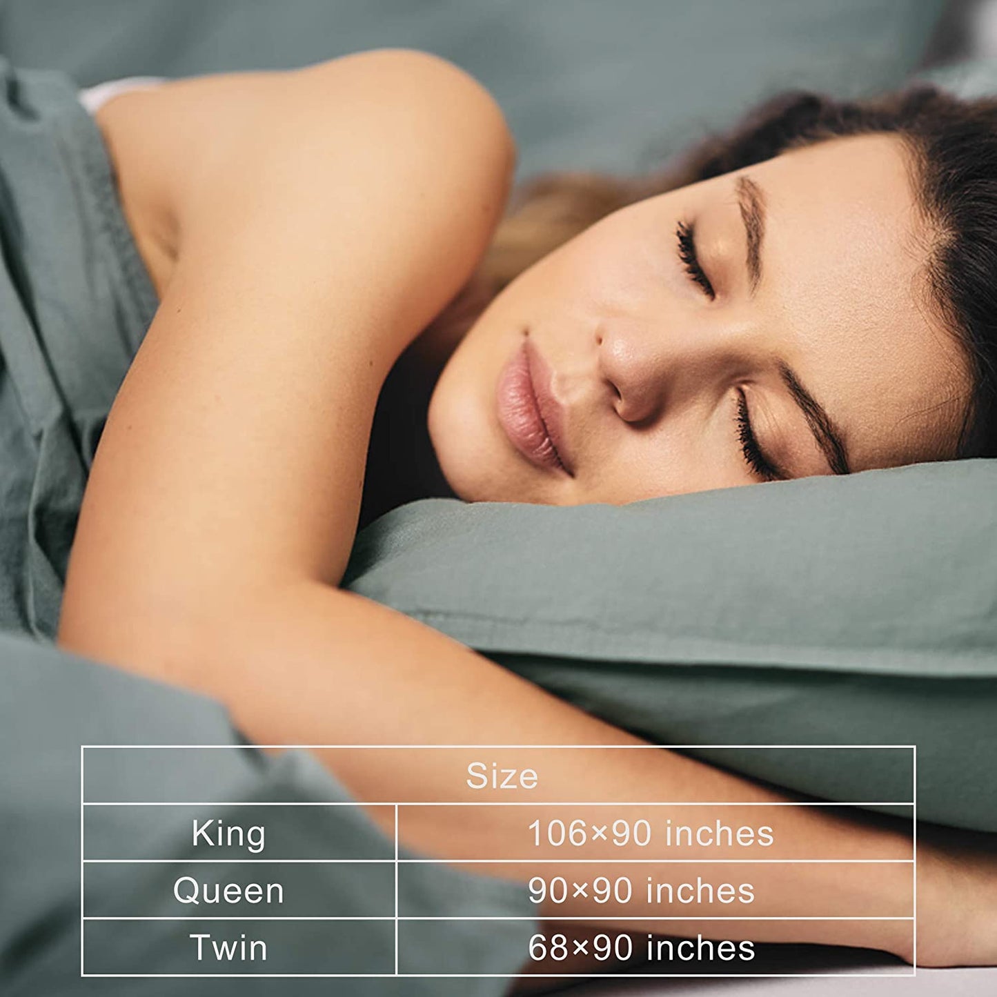 Ventidora Duvet Cover Set 100% Washed Cotton Linen-Like Texture 3 Piece Bedding Set Queen Size ,1200 Thread Count Luxury Soft and Comfortable,With Corner Ties(1 Duvet Cover+2 Pillowcases)