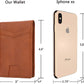 Slim Minimalist Front Pocket Wallet with Money Clip for Men, Genuine Leather RFID Blocking