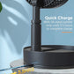 8-Inch Foldaway Oscillating Fan with Remote Control, 7200Mah Rechargeable Battery Operated Pedestal Fan for Bedroom, Timer, 4 Speed, Fast Charging Portable Table Fan for Camping, Outdoor, Room
