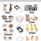 DIY Small Animal Playpen, Pet Playpen, Rabbit Cage, Guinea Pig Cages, Puppy Playpen, Kitten Playpen | Indoor & Outdoor Portable Metal Wire Yard Fence (12 Metal Panels + 12 Plastic Panels)