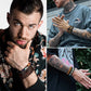 31 Pcs Braided Leather Bracelets for Men Women Wooden Beads Cool Hemp Tribal Wristbands Cuff Punk Multilayered Bracelets