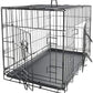 Dog Crates for Extra Large Dogs - XL Dog Crate 42" Pet Cage Double-Door Best for Big Pets - Wire Metal Kennel Cages with Divider Panel & Tray - In-Door Foldable & Portable for Animal Out-Door Travel