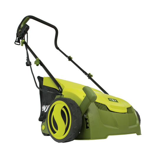 Sun Joe AJ801E Electric Lawn Dethatcher W/ Collection Bag, 13 inch, 12 Amp, Scarifier