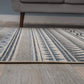Bohemian Easy Cleaning for Patio Rugs,Deck Rugs,Balcony Rugs Indoor/Outdoor Area Rug 5' X 7' Cream