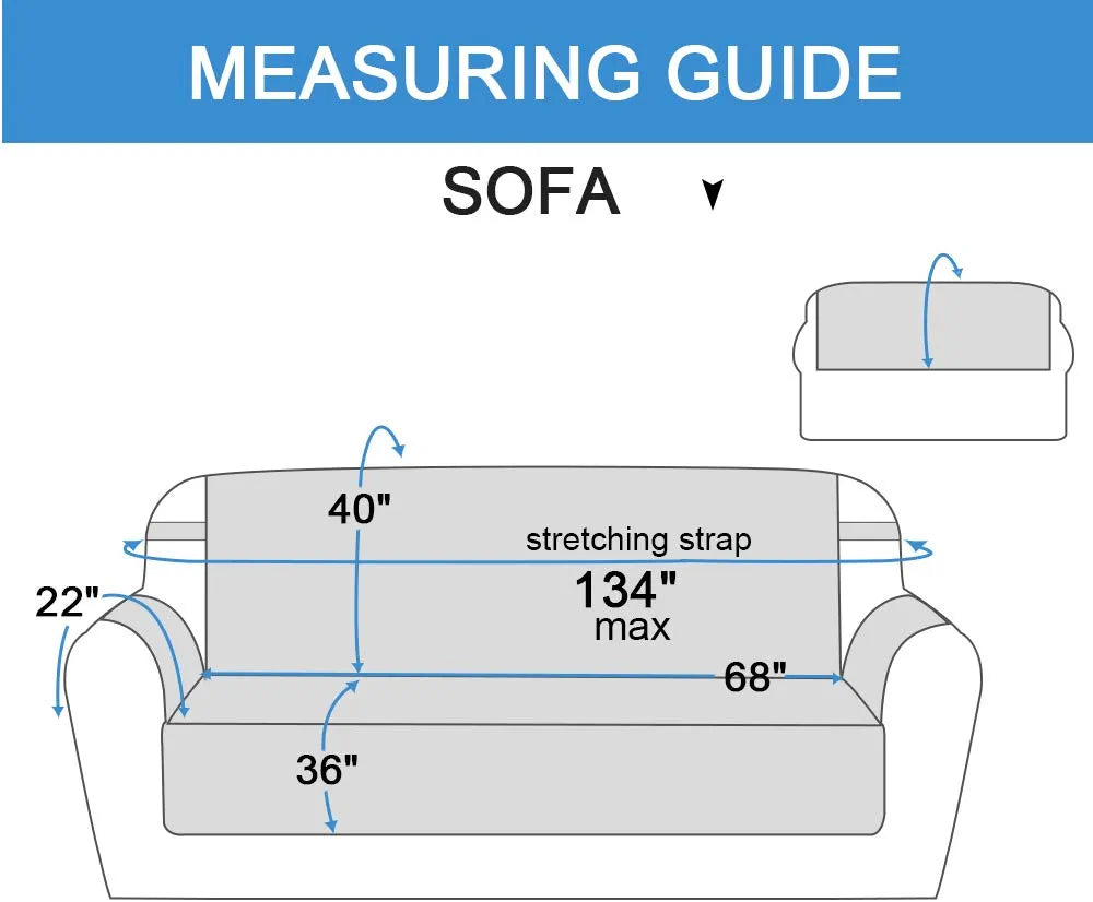 RHF Reversible Sofa Cover, Couch Covers for Dogs, Couch Covers for 3 Cushion Couch, Couch Covers for Sofa, Couch Cover, Sofa Covers for Living Room,Sofa Slipcover,Couch Protector(Sofa:Chocolate/Beige)