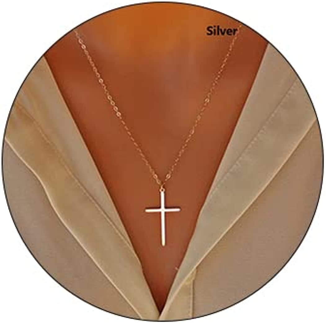 Cross Pendant Necklace Cross Penadat Necklaces Chain Dainty Prayer Jewelry for Women and Girls