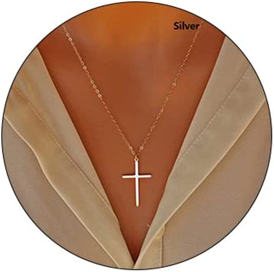 Cross Pendant Necklace Cross Penadat Necklaces Chain Dainty Prayer Jewelry for Women and Girls