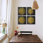 4 Piece Framed Canvas Wall Art for Living Room Family Bathroom Wall Decor Modern Kitchen Office Bedroom Decoration Black Pictures Golden Abstract Painting Inspiration Wall Artworks for Home Walls Art