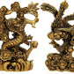 Feng Shui Chinese Dragon and Phoenix Statue Fgurine Decoration for Marriage Luck