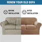 Modern Velvet Plush 4 Piece High Stretch Sofa Slipcover Sofa Cover Furniture Protector Form Fit Luxury Thick Velvet Sofa Cover for 3 Cushion Couch, Machine Washable (Sofa,Camel)