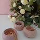 Wood Candle Holders for Votives and Tea Lights Candles Set of 6. Dining and Wedding Table Centerpieces for Receptions or Home Decor, İdeal for Handmade Shower Favors & Housewarming Gift