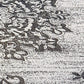 New York Patio Country Azalea Transitional Medallion Indoor/Outdoor Area Rug, Grey/Black, 5'2"X7'2"