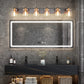 Bathroom Vanity Light Black and Bronze Durable Glass Globe Vintage Stylish Lighting 6 Lights(8580)