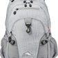Loop-Backpack, School, Travel, or Work Bookbag with Tablet-Sleeve, Silver Heather, One Size