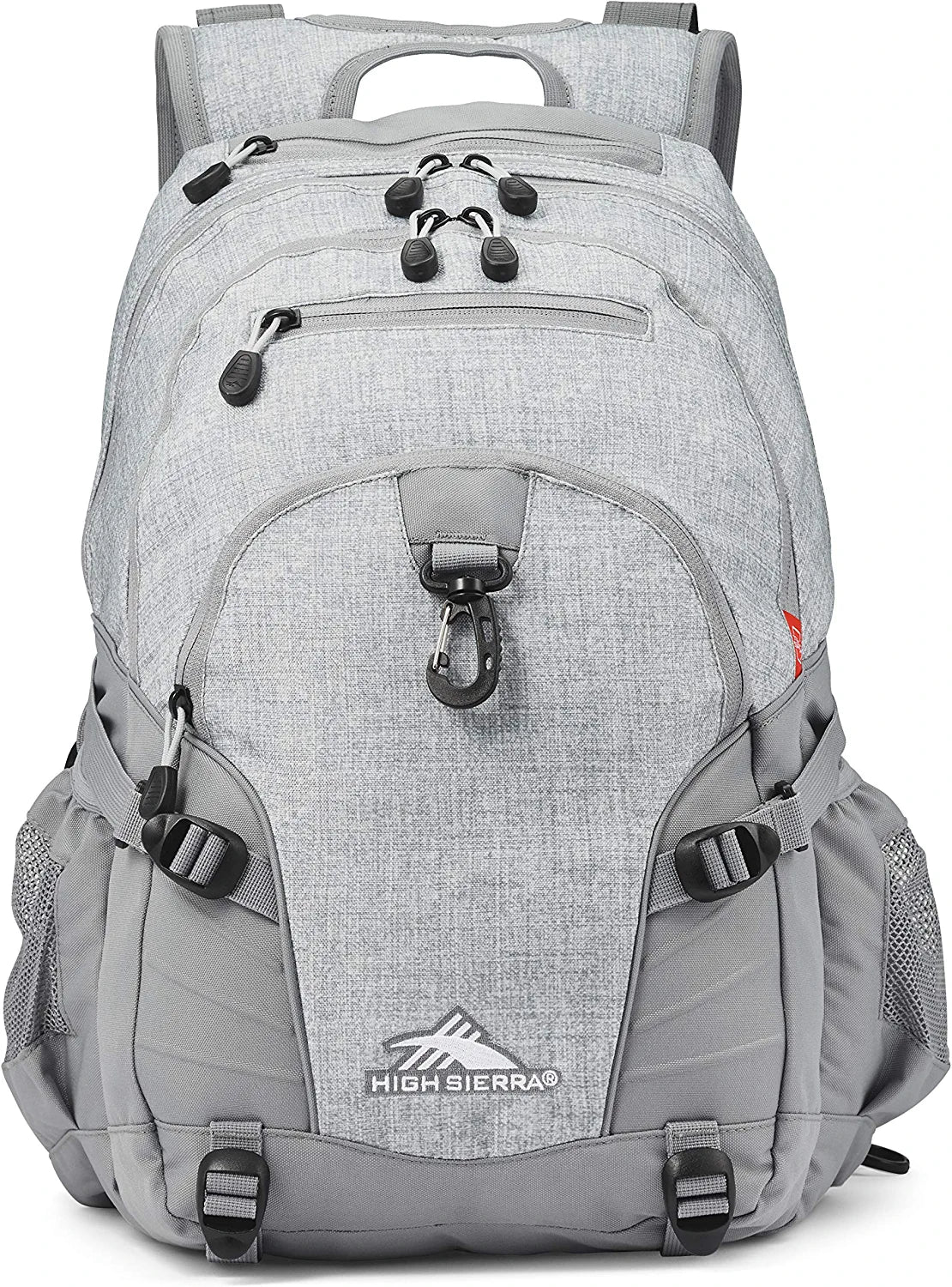 Loop-Backpack, School, Travel, or Work Bookbag with Tablet-Sleeve, Silver Heather, One Size
