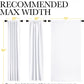 Living Room Curtain Drapes - (White Color) W70 X L95, Set of 2, Window Treatment Drapery Panels
