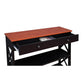 Convenience Concepts Oxford 1 Drawer Console Table, Cherry/Black
