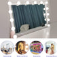 SICCOO Makeup Vanity Lights for Mirror, Hollywood Style LED Vanity Mirror Lights with 14 Dimmable Bulbs, USB Cable, White