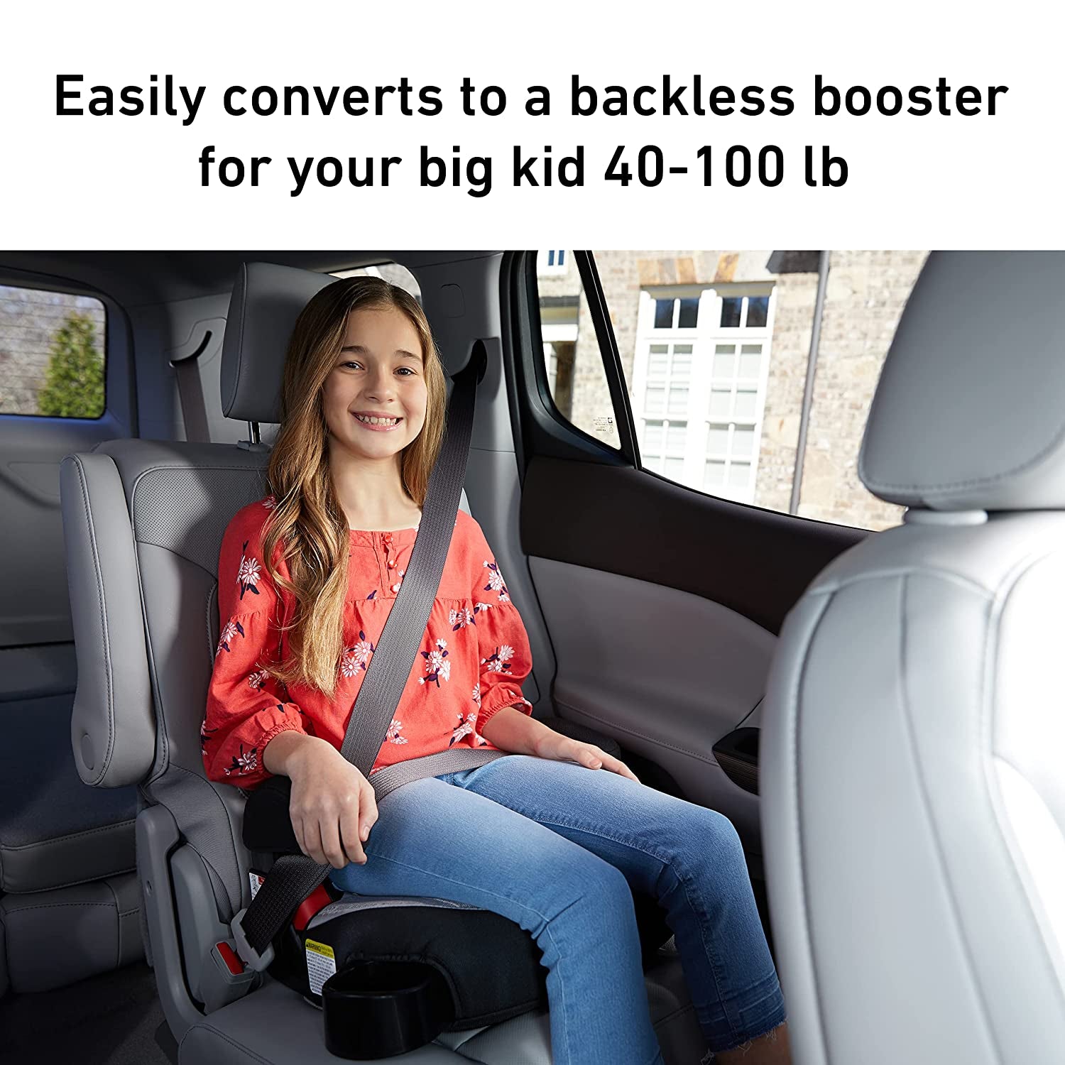 Turbobooster Highback Booster Seat, Glacier