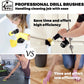 4Pack Drill Brush Power Scrubber Cleaning Brush Extended Long Attachment Set All Purpose Drill Scrub Brushes Kit for Grout, Floor, Tub, Shower, Tile, Bathroom and Kitchen Surface，Yellow
