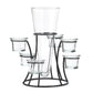 Black Iron Candelabra Candle Holder Flower Vase Wedding Centerpiece Home Decor