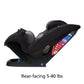 Grow and Go All-In-One Convertible Car Seat,Rear-Facing 5-40 Pounds, Forward-Facing 22-65 Pounds, and Belt-Positioning Booster 40-100 Pounds, Carbon Ink