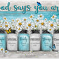 God Says You Are Wall Art - Daisy Wall Decor - Christian Inspirational Encouragement Gifts for Women - Butterfly Picture Living Room Bathroom Bedroom Office Home Decor (Daisy Flower,16X24 Inch Unframe)…