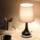 Touch Bedside Table Lamps Set of 2, Bedroom Nightstand Lamps, 3-Way Dimmable Touch Desk Lamps with Lampshade for Bedroom, Living Room and Office (Included E12 Bulb)