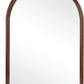Arched Wall Mirror 20"X30" Wall-Mounted Mirror with Wood Frame, Bathroom Mirror Arch Mirror for Bedroom Living Room Entryway, Dark Walnut
