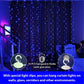 300LED Blue Fairy Curtain Lights with Remote 8 Modes Timer for Bedroom, 9.8X9.8Ft USB Plug in Fairy Hanging String Lights for Outdoor, Weddings, Party, Garden, Wall, Decorations