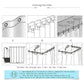 4Pcs Indigenous African Shower Curtain Sets Waterproof Non-slip Bath Mat Anti-skid Cushions Rug Bathroom Non-Slip Toilet Lid