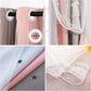 Star Curtains for Girls Bedroom Blackout Curtains for Kids Room Decor Star Hollow Out Princess Curtain Cutout Ombre Striped Lace Window Curtain 1 Panel (42W X 84L, Pink Grey)