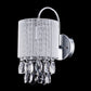 Ecopower Lighting Modern Metal Crystal Wall Sconce--1 Light