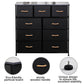 Dresser 9 Drawer Bedroom Furniture Storage Chest Organizer Closet Cabinet Home