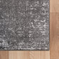 Sofia Collection Traditional Vintage Dark Gray Runner Rug (2' X 7')